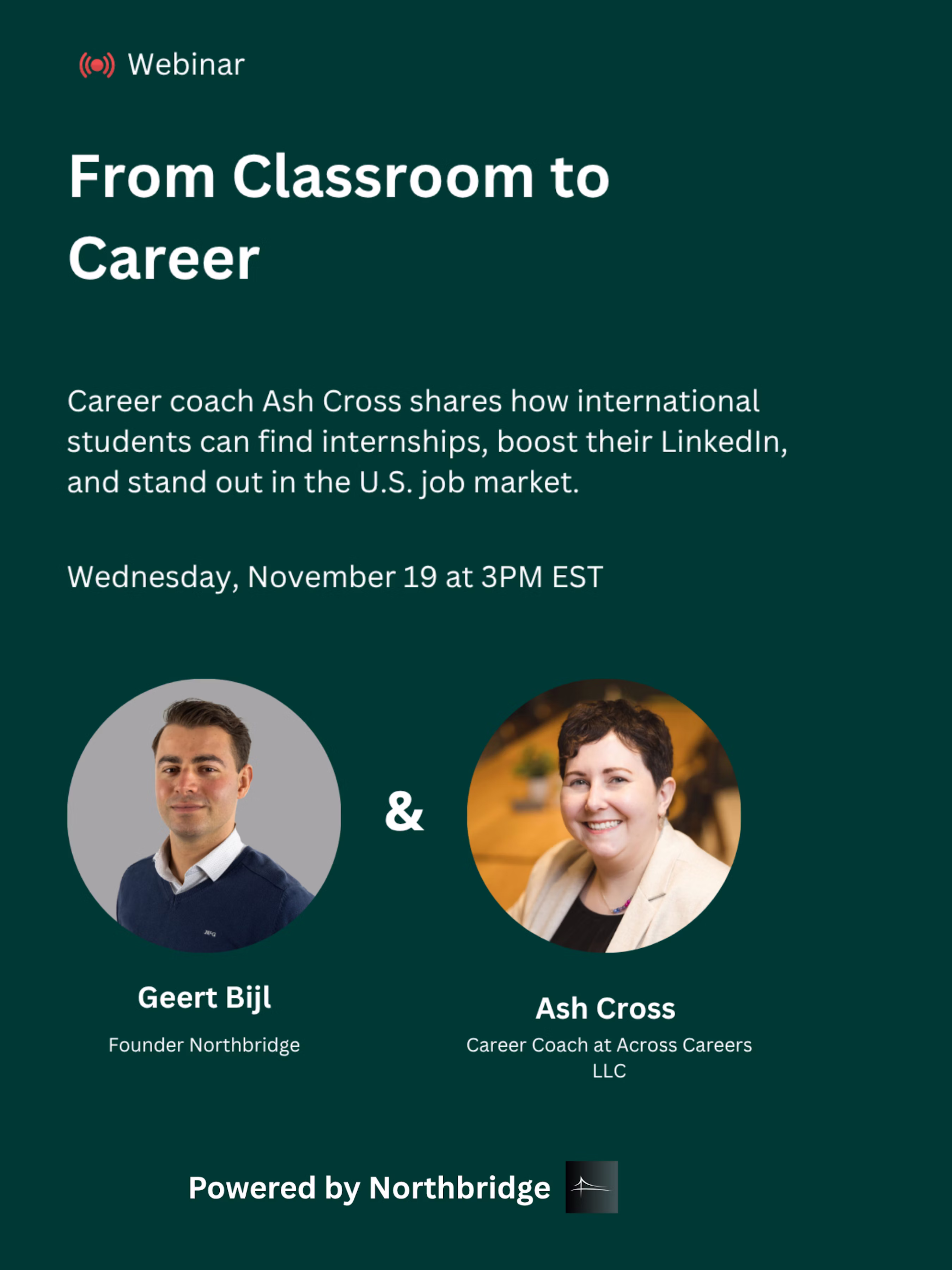 From Classroom to Career poster