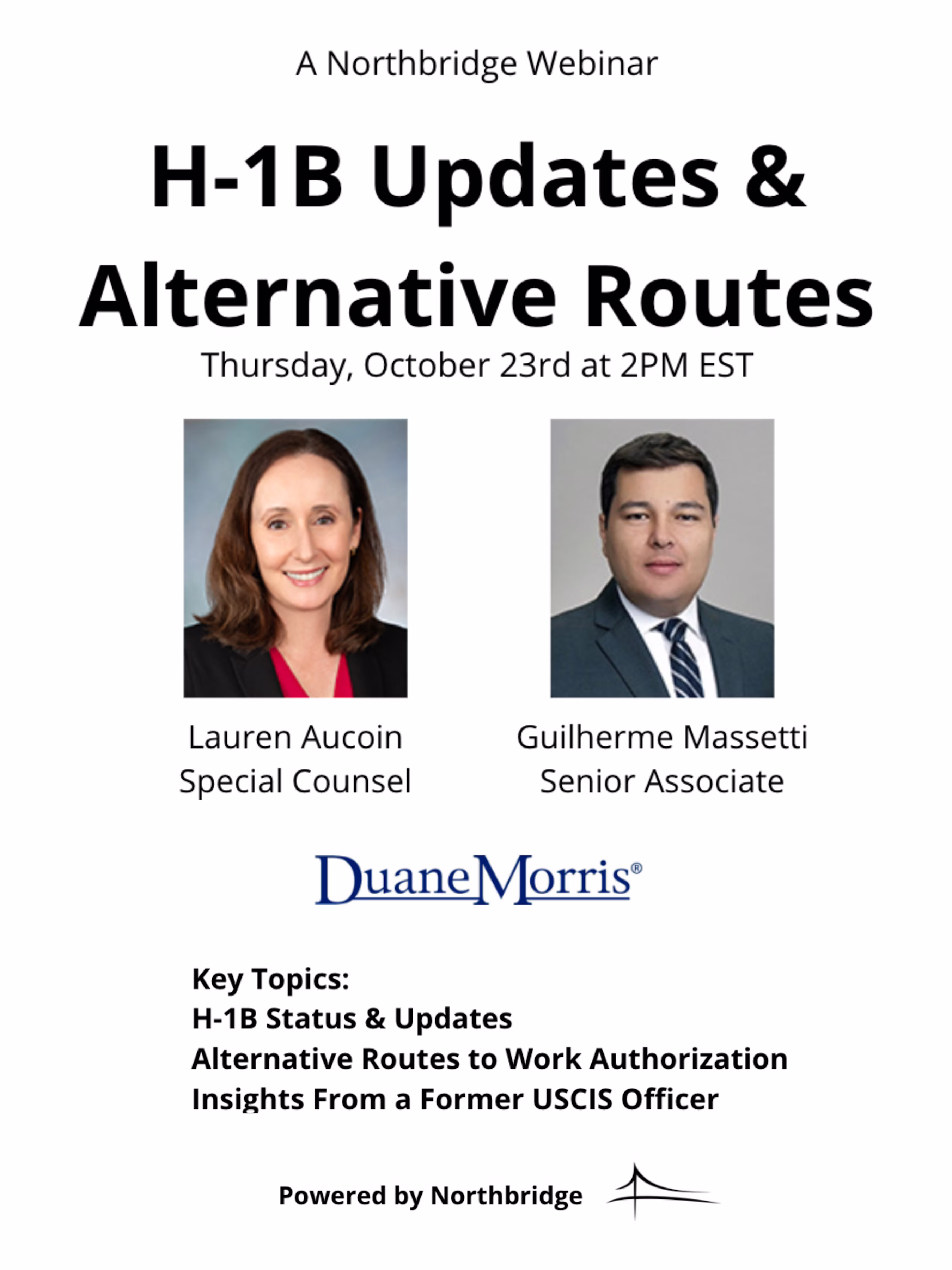 H-1B Updates & Alternative Routes poster